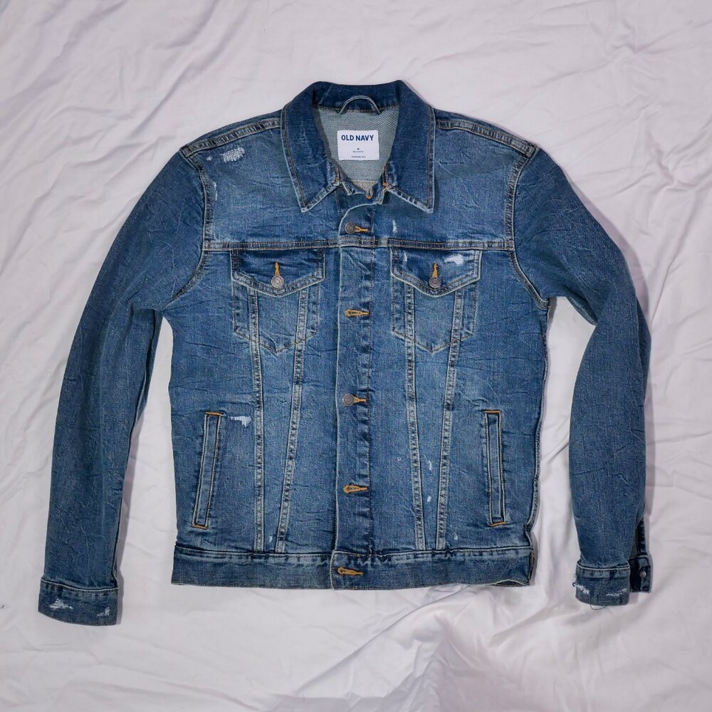 Old Navy Distressed Denim Jacket
